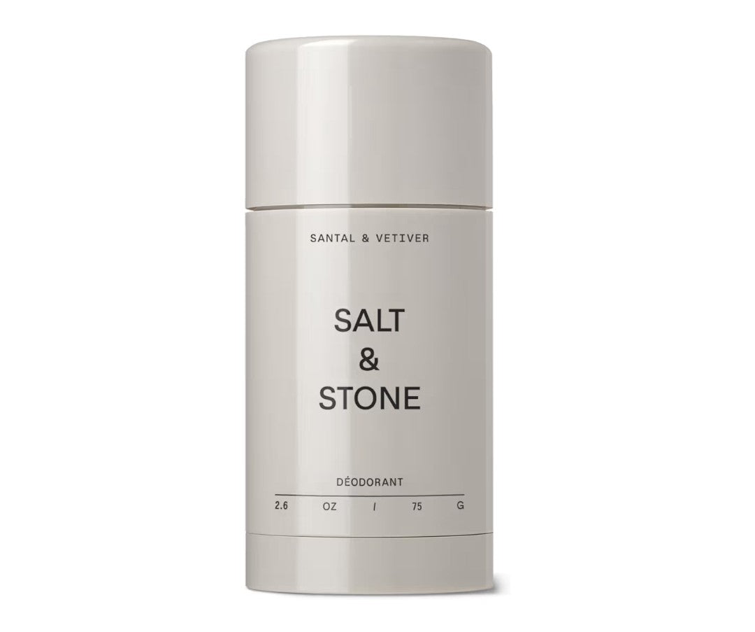 SALT & STONE Aluminum Free Deodorant | Extra Strength 48 Hour Protection for Women & Men | Made with Seaweed Extracts, Shea Butter & Prebiotics (Santal & Vetiver)