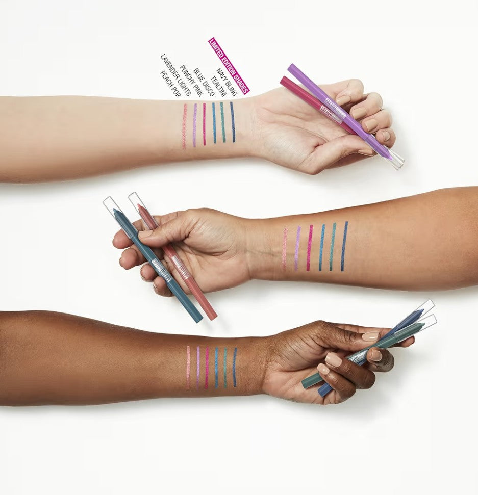 MAYBELLINE Tattoo Studio Sharpenable Eyeliner Pencil, 36 Hour Wear, Waterproof, Lavender Lights, 1 Count