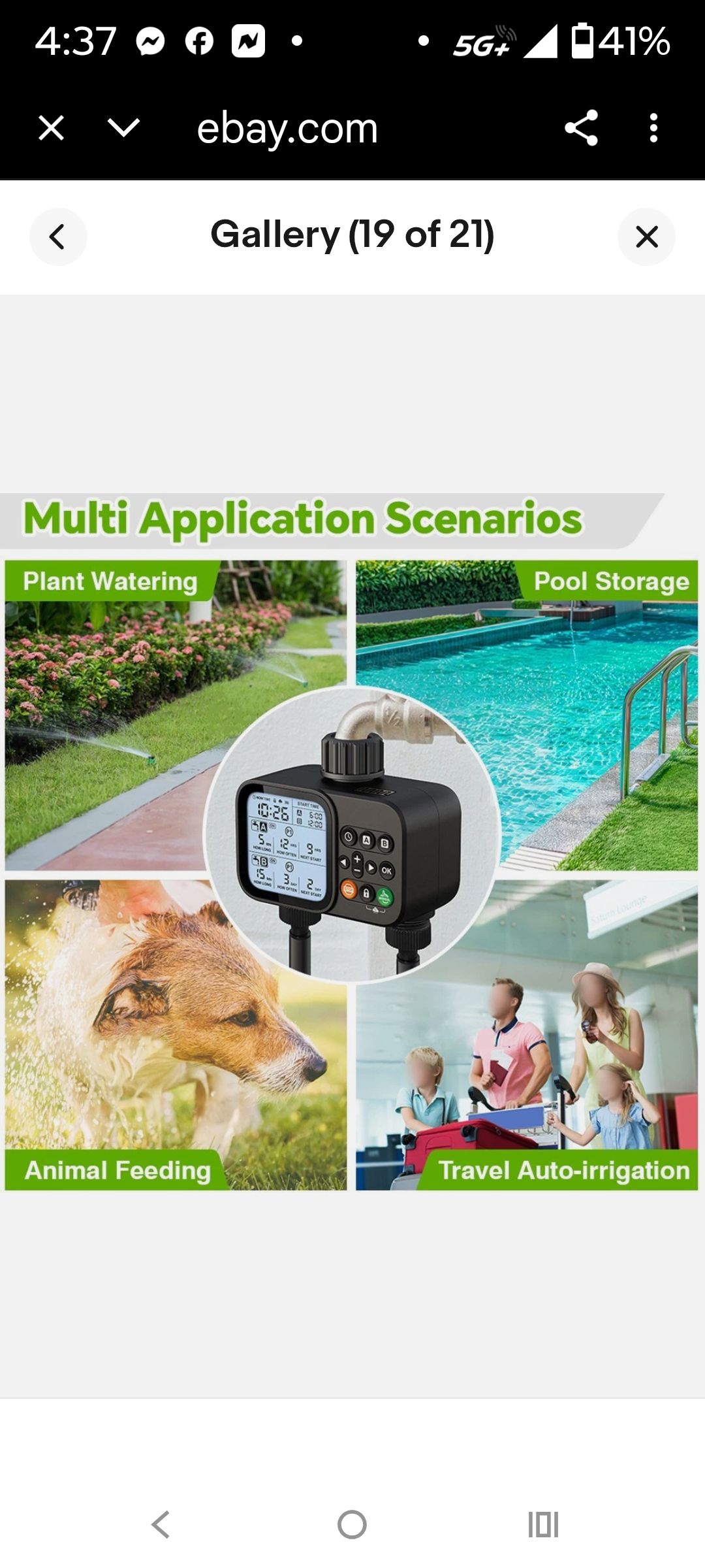 Smart Dual Outlet Water Timer for Automatic and Manual Irrigation Control