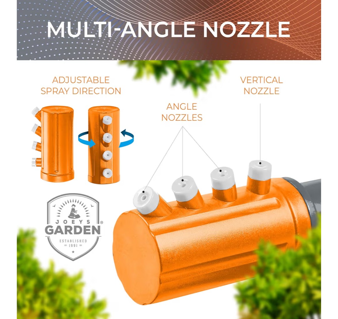 Joeys Sprinkler for Yard, Rotating Garden Sprinkler for Large Area Coverage, Lawn and Yard Sprinklers (Orange)