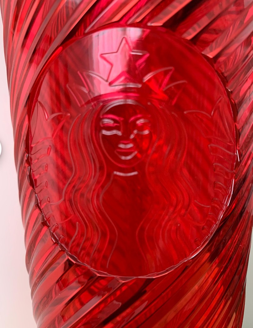 Starbucks Red Swirl Cold Cup Tumbler 24 oz
