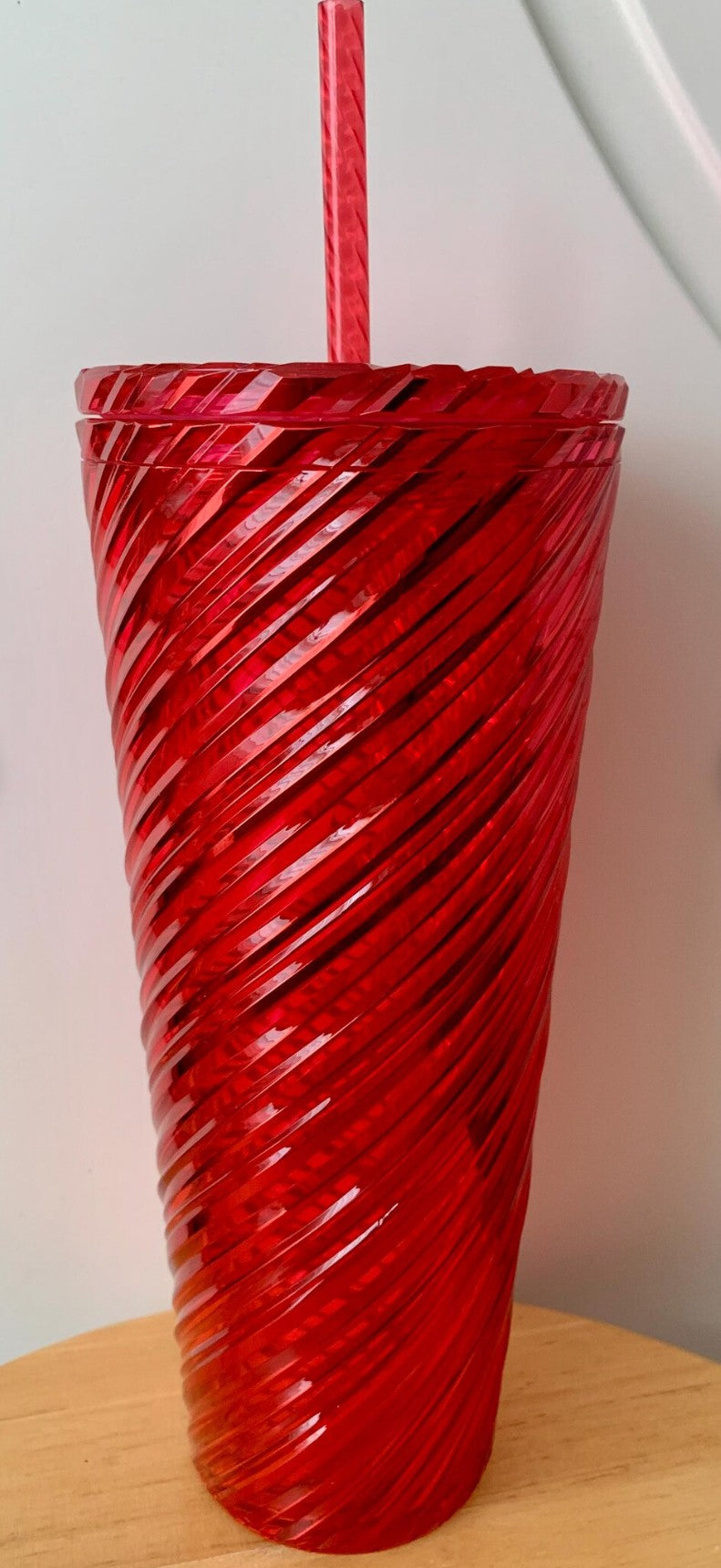 Starbucks Red Swirl Cold Cup Tumbler 24 oz