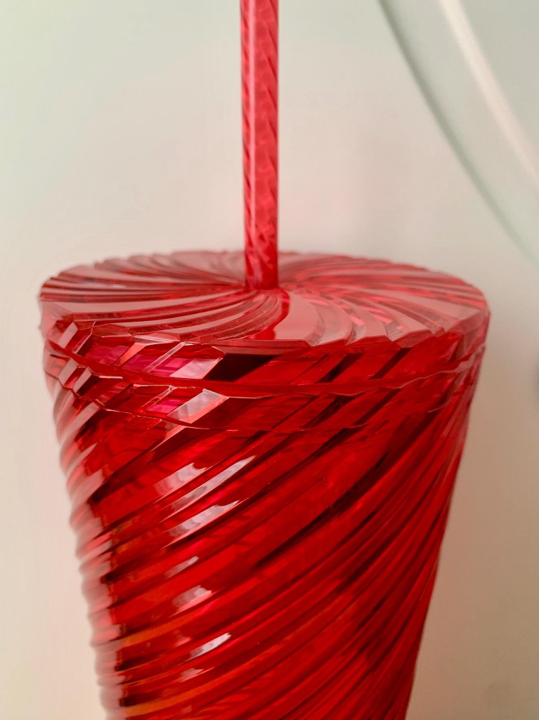 Starbucks Red Swirl Cold Cup Tumbler 24 oz