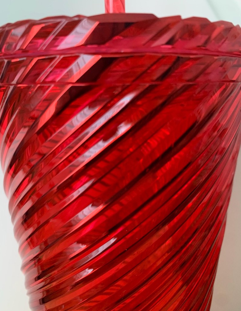 Starbucks Red Swirl Cold Cup Tumbler 24 oz