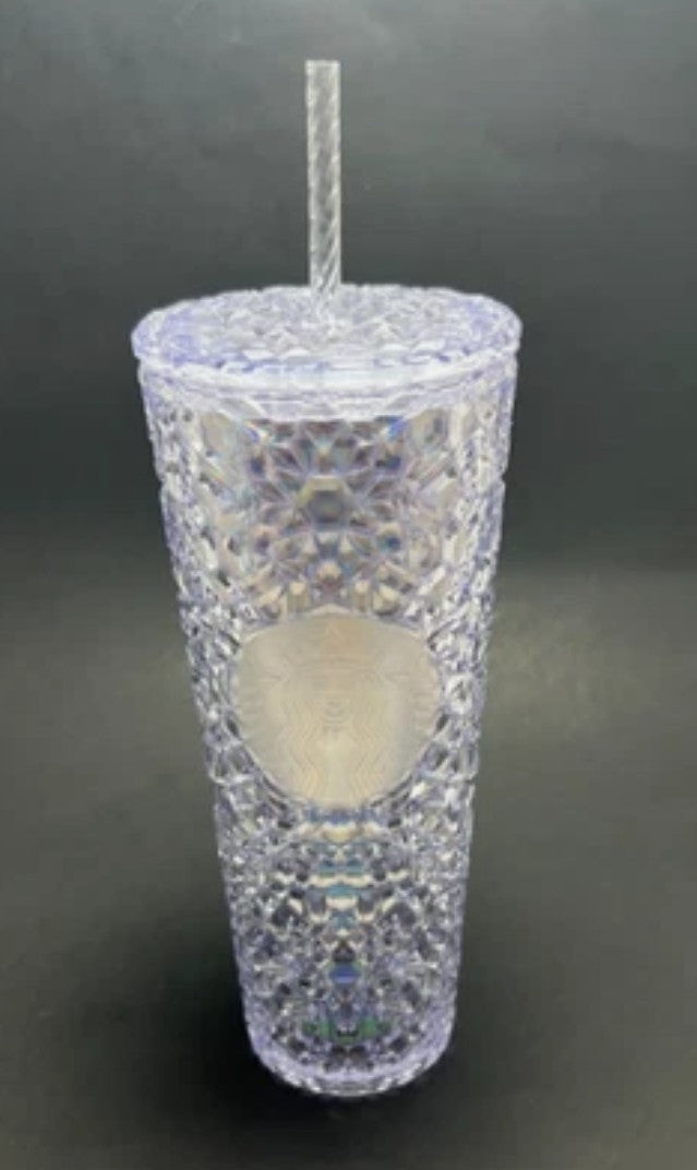 Starbucks 24 oz Iridescent Studded Cold Cup Tumbler with Straw – Venti