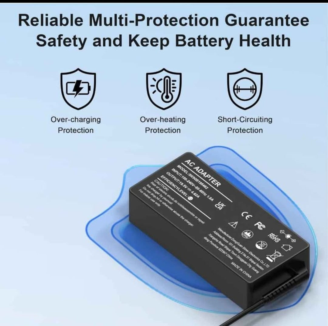 Universal Laptop Charger Compatible with HP Lenovo Dell Acer Asus Toshiba IBM Fujitsu Notebook Ultrabook Chromebook Computer Charger AC Adapter Power Cord with 16 Tips