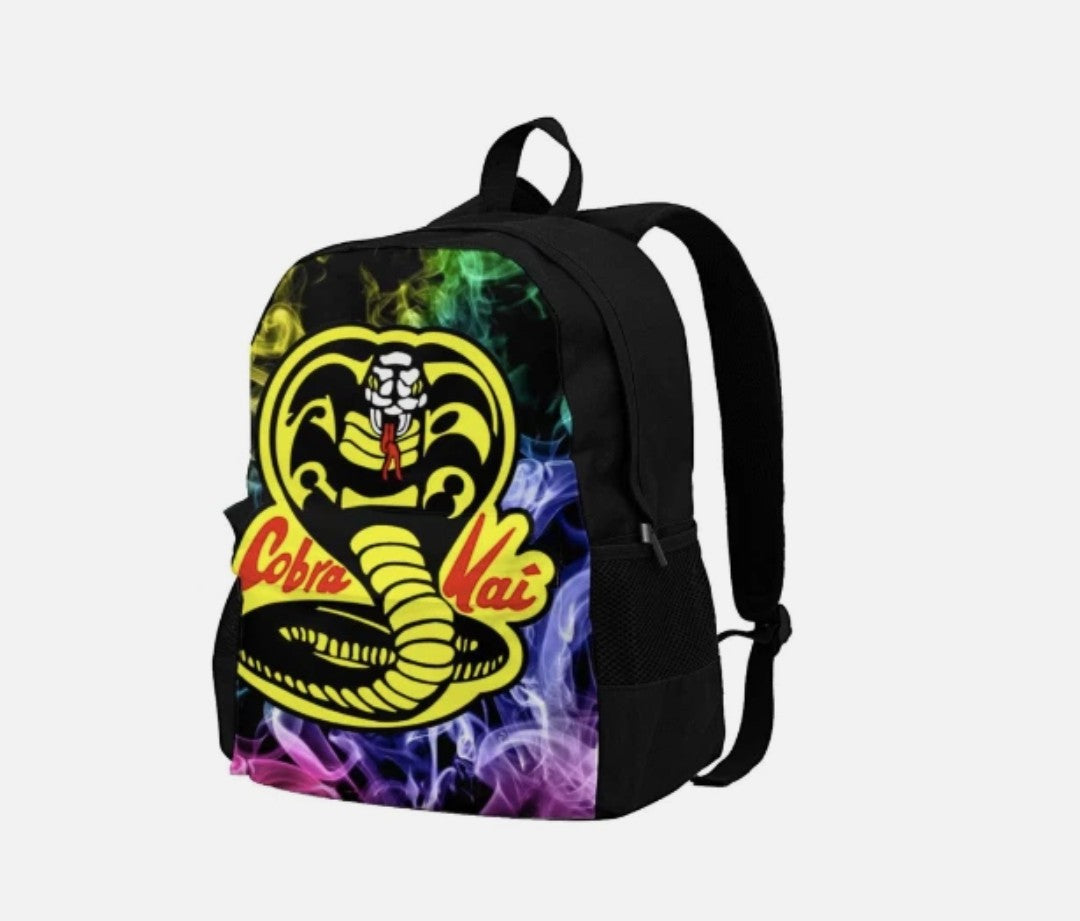 Cobra Kai Cartoon Backpack 17 Inch Large Capacity Laptop Backpack