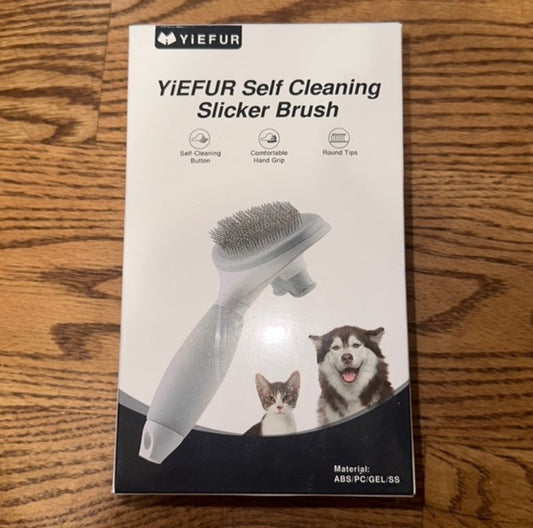 YIEFUR Self Cleaning Slicker Brush for Cats and Dogs