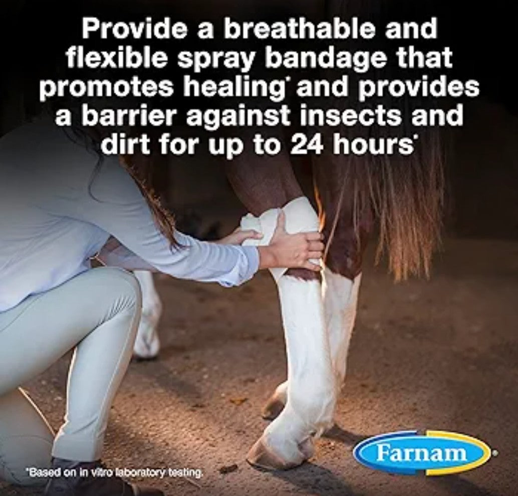 Farnam Purishield Wound and Skin Care Liquid Bandage Plus, Promotes Healing* and Provides 24-Hour Barrier* for Horses, Dogs, Cats & Livestock