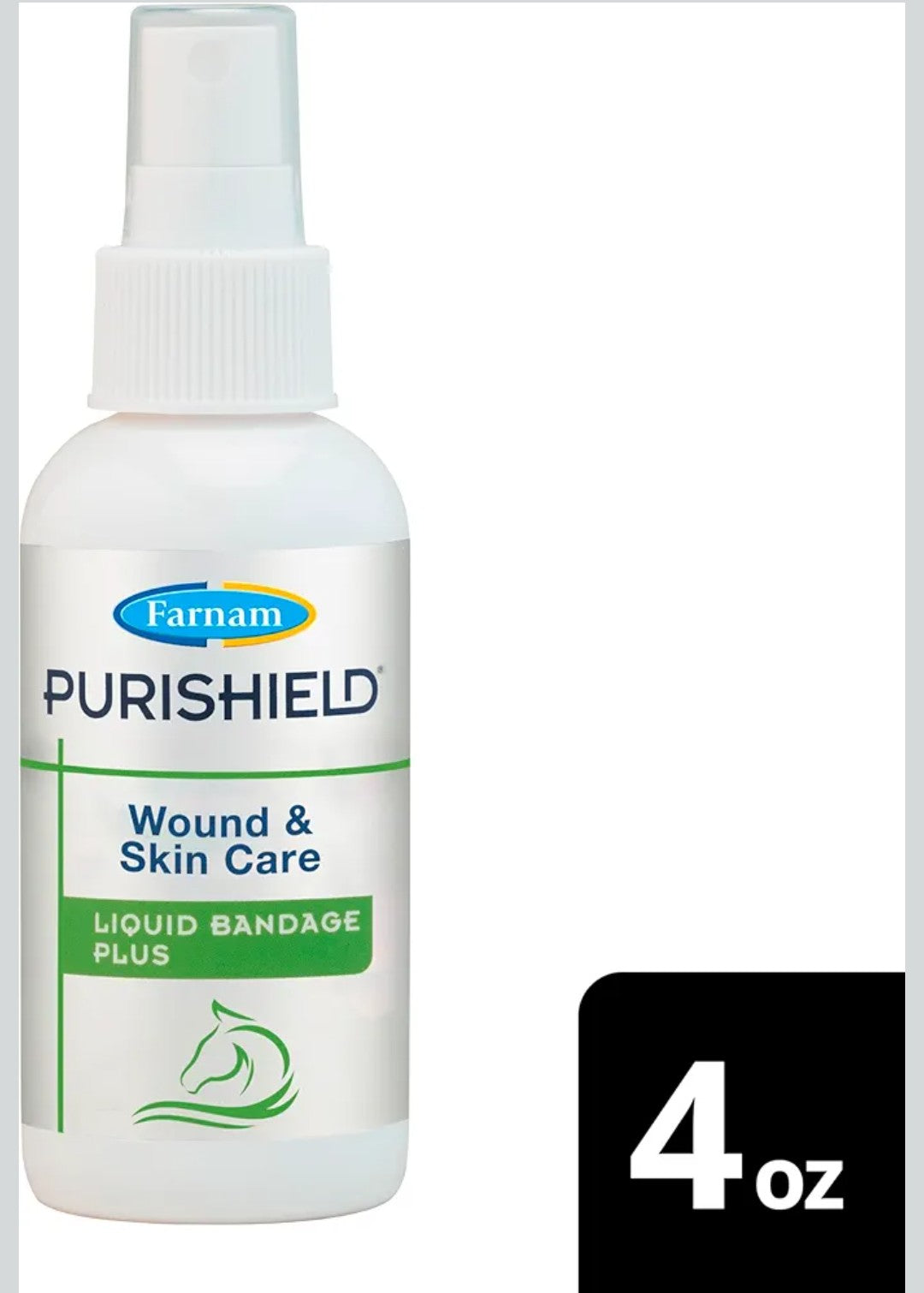 Farnam Purishield Wound and Skin Care Liquid Bandage Plus, Promotes Healing* and Provides 24-Hour Barrier* for Horses, Dogs, Cats & Livestock