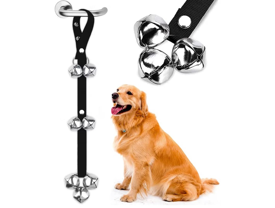 BLUETREE Dog Doorbells Premium Quality Training Potty Great Dog Bells Adjustable Door Bell Dog Bells for Potty Training Your Puppy The Easy Way - 7 Extra Large Loud 1.4 DoorBells