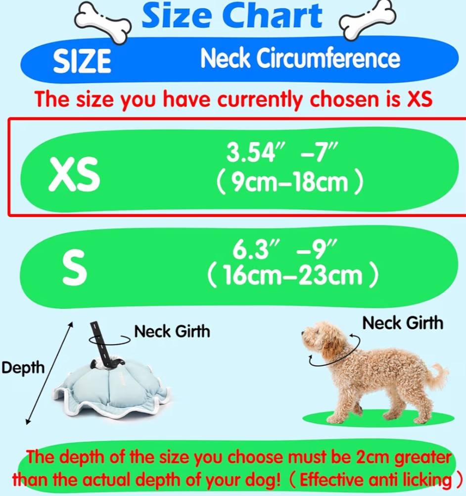 Soft Small Dog Cone Collar Alternative for Small Dogs(Puppy Yorkshire Puppy Chihuahua Pomeranian), Comfortable Dog Neck Recovery Cone, Adjustable Head Pillow Cone After Surgery to Stop Licking