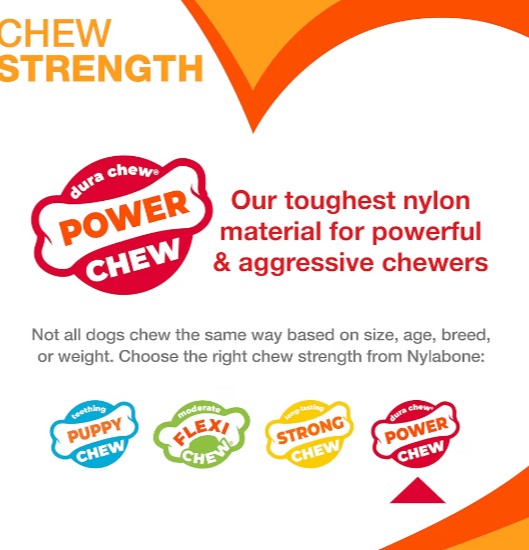 Nylabone Donut Power Chew Toy for Dogs, Dog Toys for Aggressive Chewers, Bacon Glazed Flavor, Medium Dogs - Up to 35 lbs, 1 Count