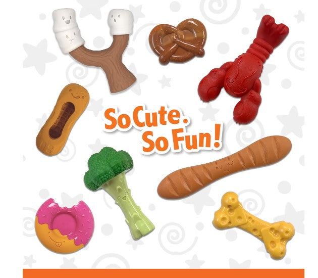 Nylabone Donut Power Chew Toy for Dogs, Dog Toys for Aggressive Chewers, Bacon Glazed Flavor, Medium Dogs - Up to 35 lbs, 1 Count