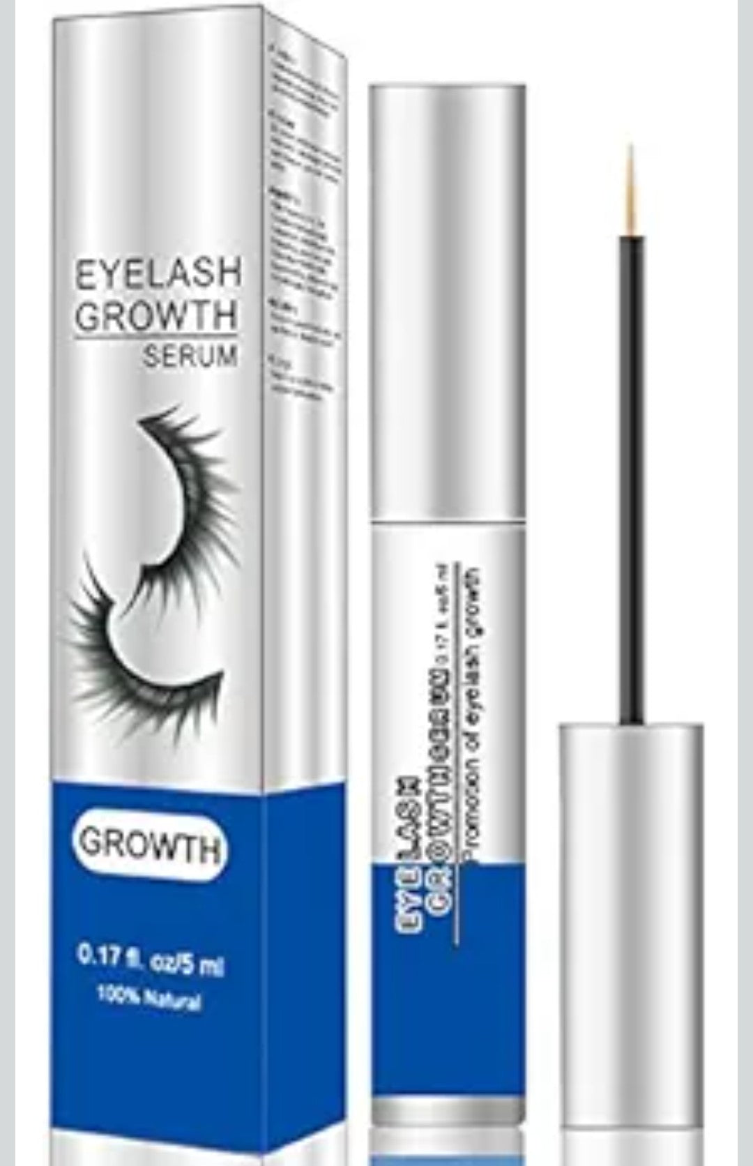 Premium Eyelash Growth Serum and Eyebrow Enhancer Brow Serum with Biotin & Natural Growth Peptides for Longer, Fuller Thicker Lashes & Brows