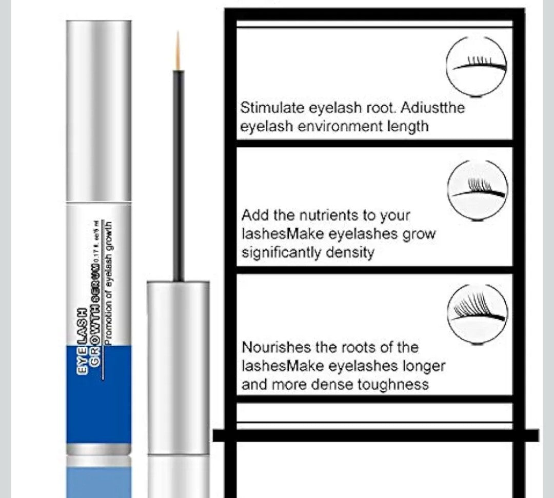 Premium Eyelash Growth Serum and Eyebrow Enhancer Brow Serum with Biotin & Natural Growth Peptides for Longer, Fuller Thicker Lashes & Brows
