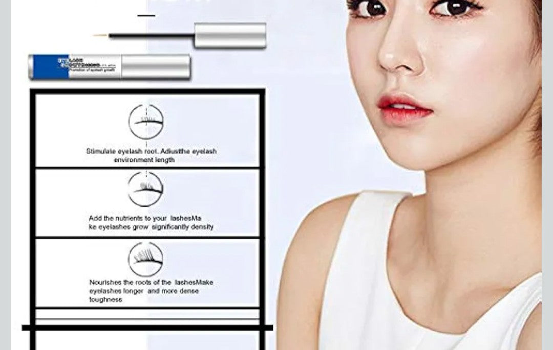 Premium Eyelash Growth Serum and Eyebrow Enhancer Brow Serum with Biotin & Natural Growth Peptides for Longer, Fuller Thicker Lashes & Brows