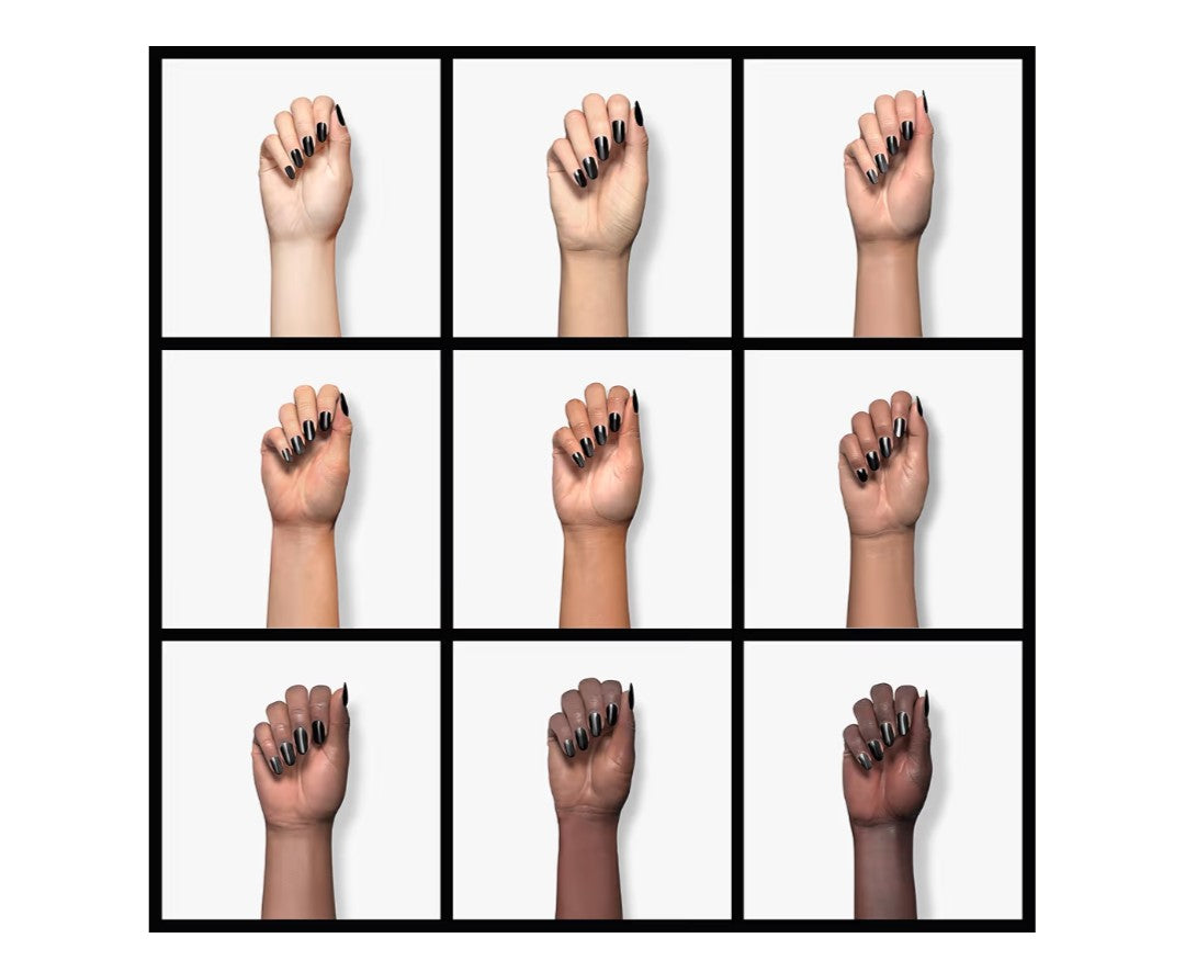 Double Rhythm Gel Nail Polish Black-A1015 for Women 15ML, Pure Sheer, Same Color Same Bottle, Soak Off, Art Manicure, Salon, DIY at Home