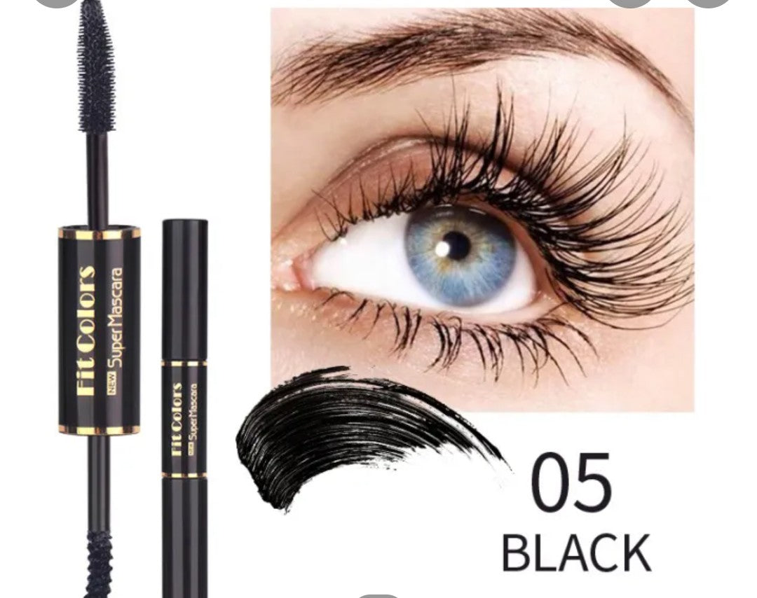 Eriko Black  Waterproof Double Head Mascara Curling Thick Eyelashes Mascara