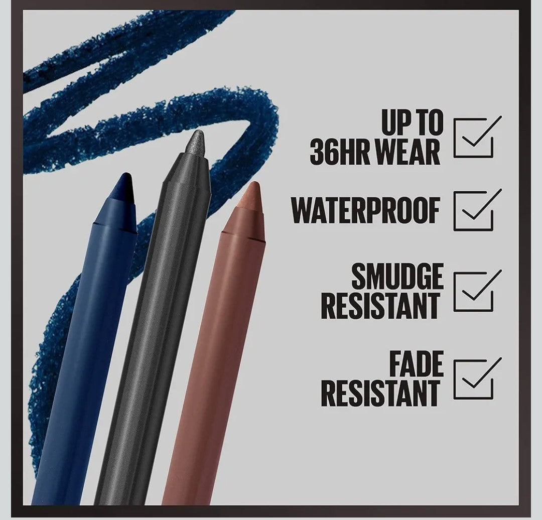 MAYBELLINE Tattoo Studio Sharpenable Eyeliner Pencil, 36 Hour Wear, Waterproof, Punchy Pink, 1 Count