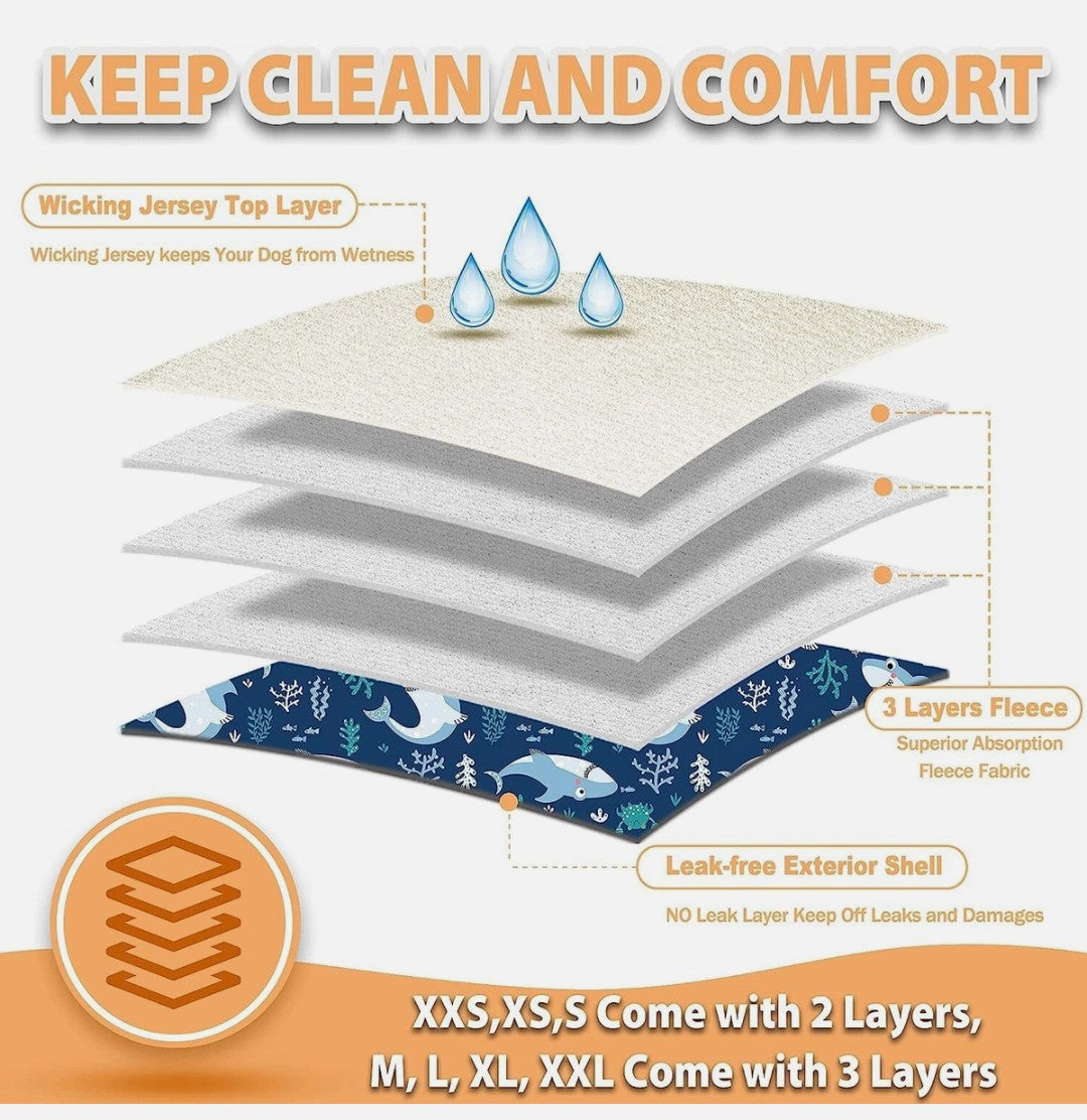 Male Belly Bands for Dogs (Pack of 3) - High Absorbing Dog Wraps Male Washable Size SMALL