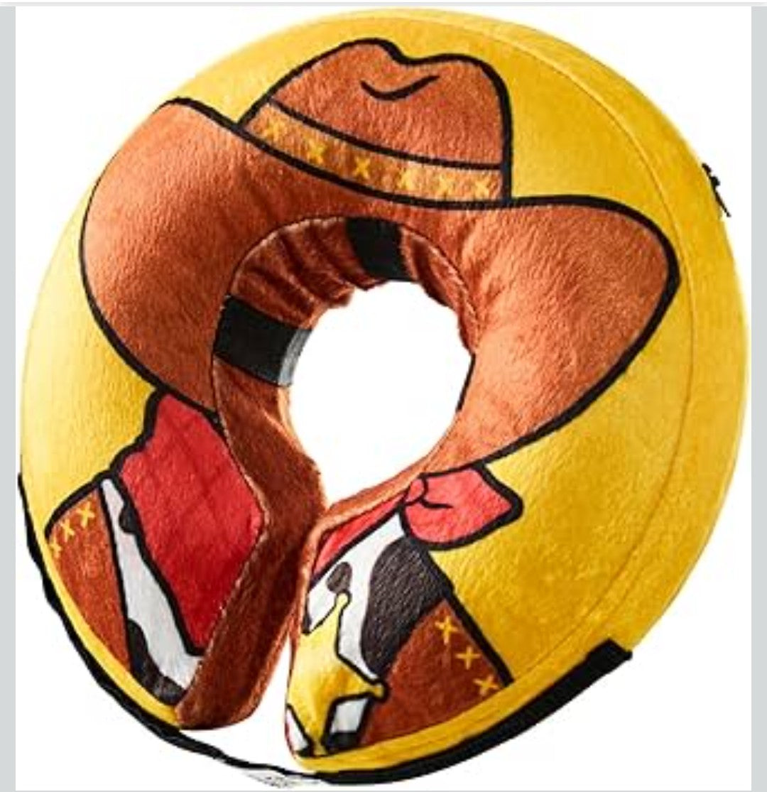 BENCMATE Inflatable Dog Cone Collar Alternative, Soft Dog Cone for Small Medium Large Dogs and Cats, Neck Recovery ECollar Donut Collar After Surgery (Medium, Cowboy)