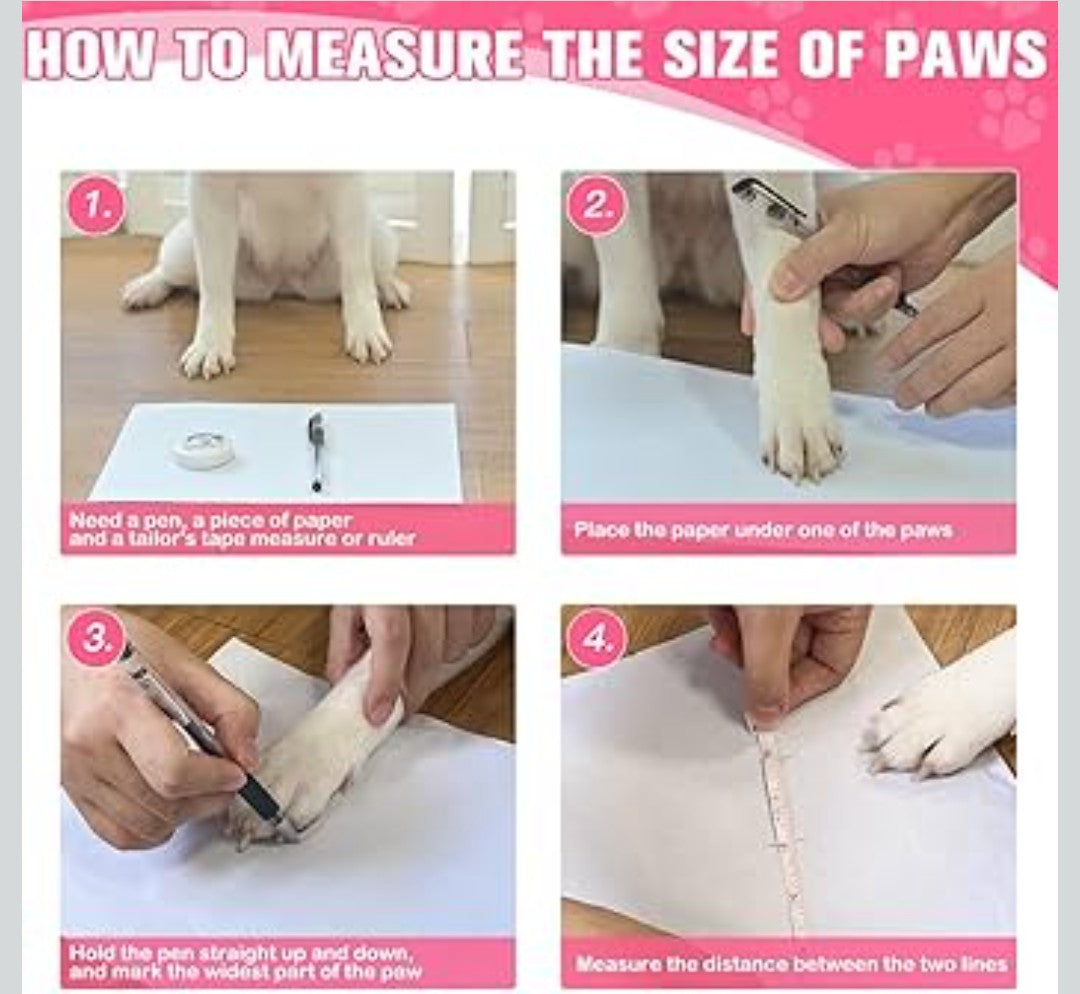 EXPAWLORER 6Pcs Anti Slip Dog Socks to Prevent Licking Paws, Dog Shoes for Winter, Double Sides Dog Boots & Paw Protectors Booties for Hardwood Floors with Grippers Small Medium Large Senior Dogs, L