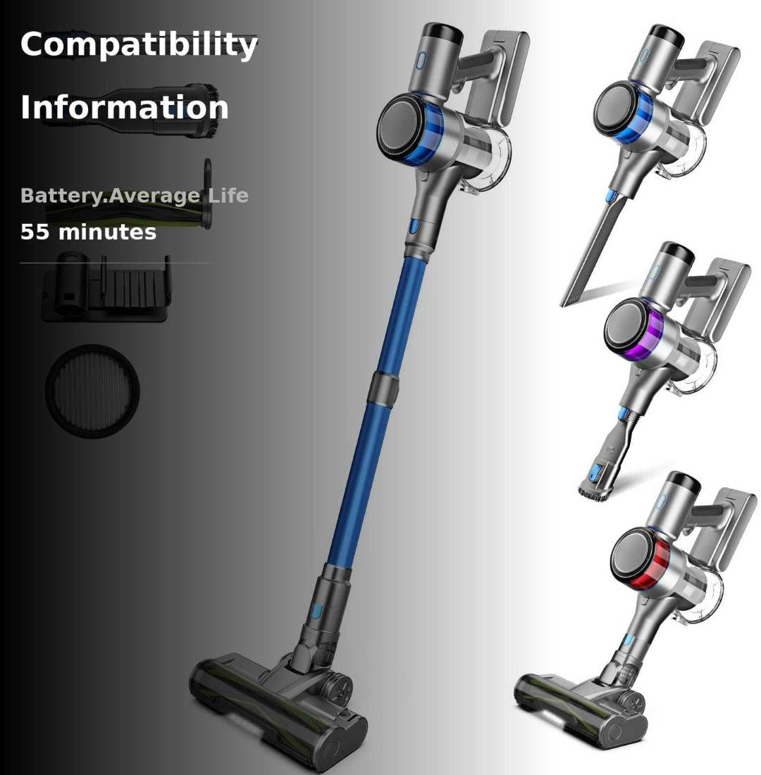 Dzaki S9X Vacuum Cleaners for Home,400W 45KPa Cordless Stick Vacuum Cleaner,Up to 55 Mins Runtime,Smart Induction Auto-Adjustment,Rechargeable Battery Vacuum Cordless for Carpet Floor Pet Hair(Blue)