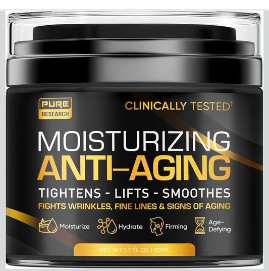 Men's Face Cream Moisturizer - Anti-Aging Cream For Men, Collagen, Retinol & Hyaluronic Acid - Day & Night - Facial Skin Care- Anti Wrinkle 1.7 oz