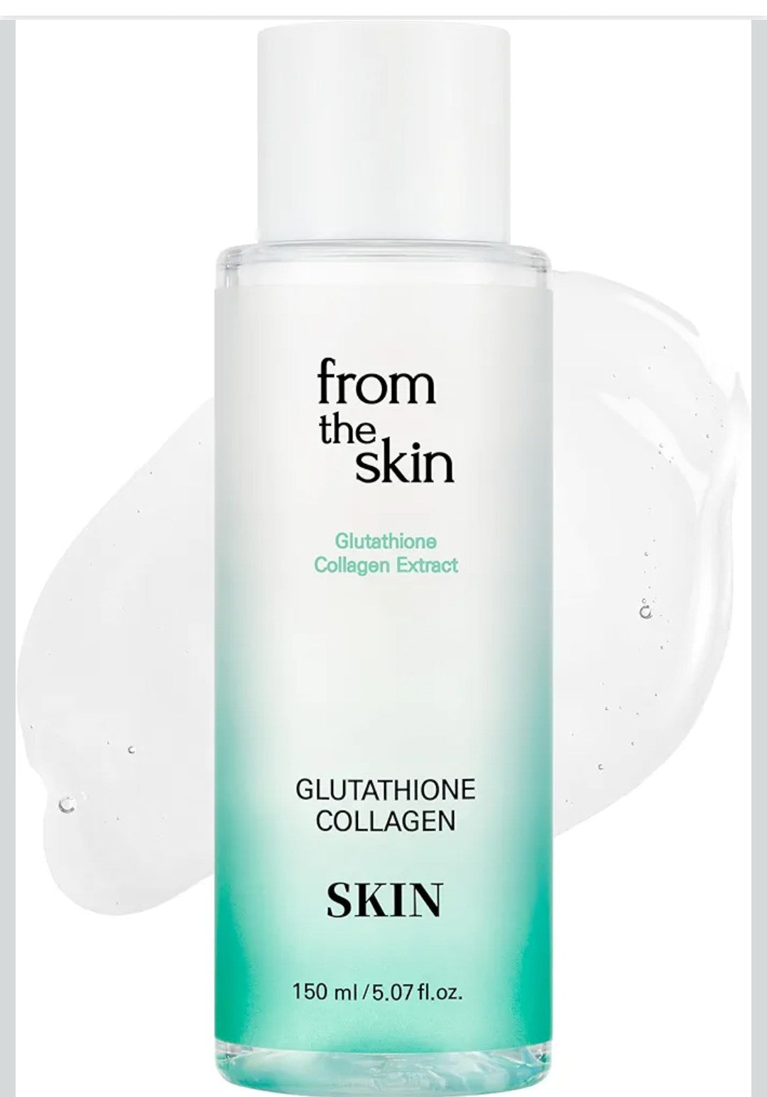 Glutathione Collagen Skin - Face Water Essence Toner, Evens Skin Tone, Refreshing, Nourishing, Fast-Absorbing for Smooth, Hydrated Sensitive Skin, 5.3 fl.oz.