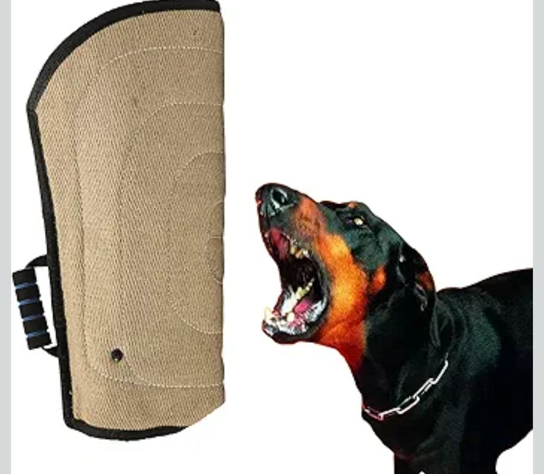 Dog Bite Sleeve Training Protection, Heavy Duty Jute Durable , Fit Pit Bull German Shepherd Mastiff, Puppy Small Dogs Training Biting Tugging Toy - Black