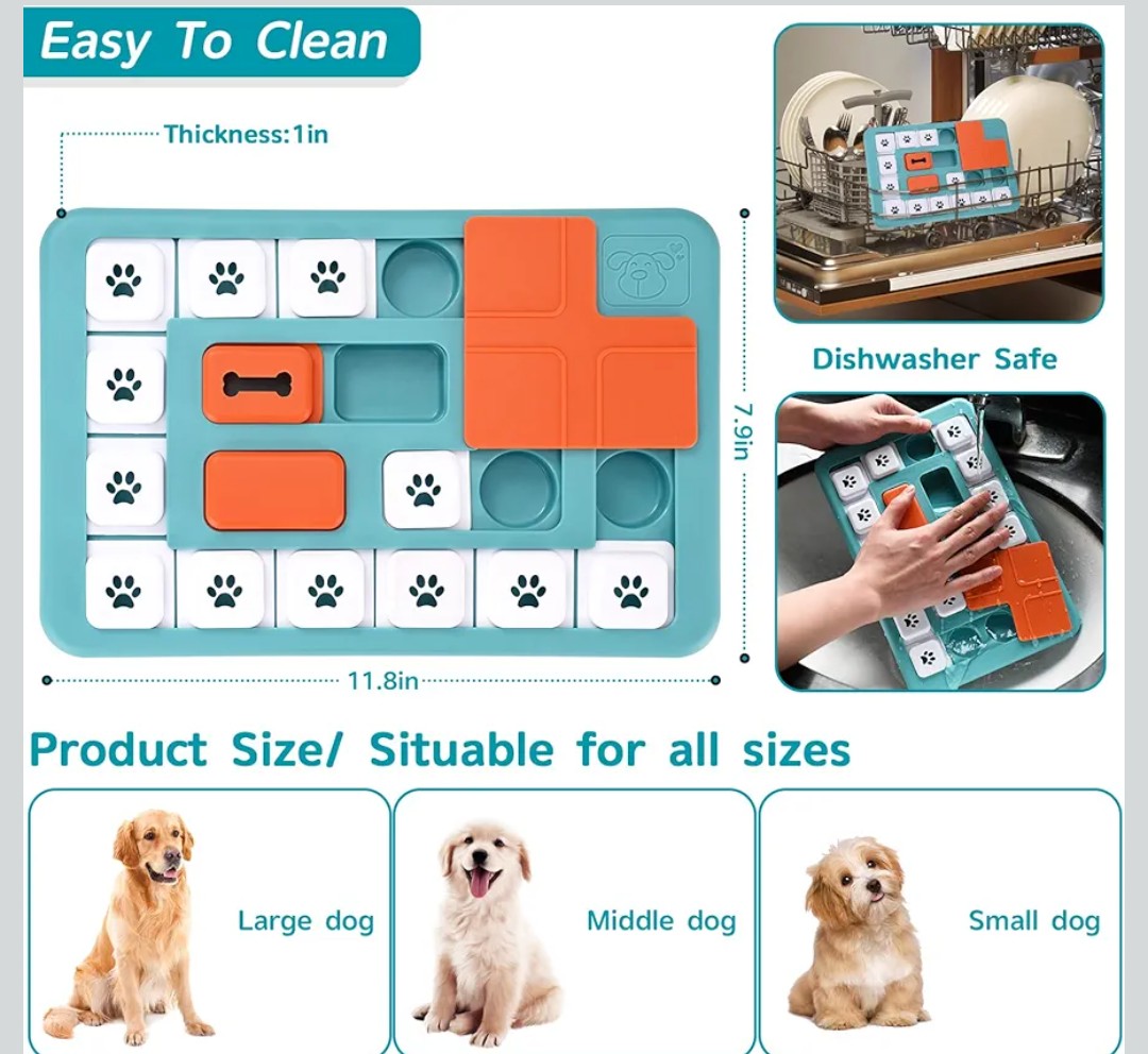 Dog Puzzle Toys for Large, Medium & Small Dogs Mental Stimulating Toys Interactive IQ Training