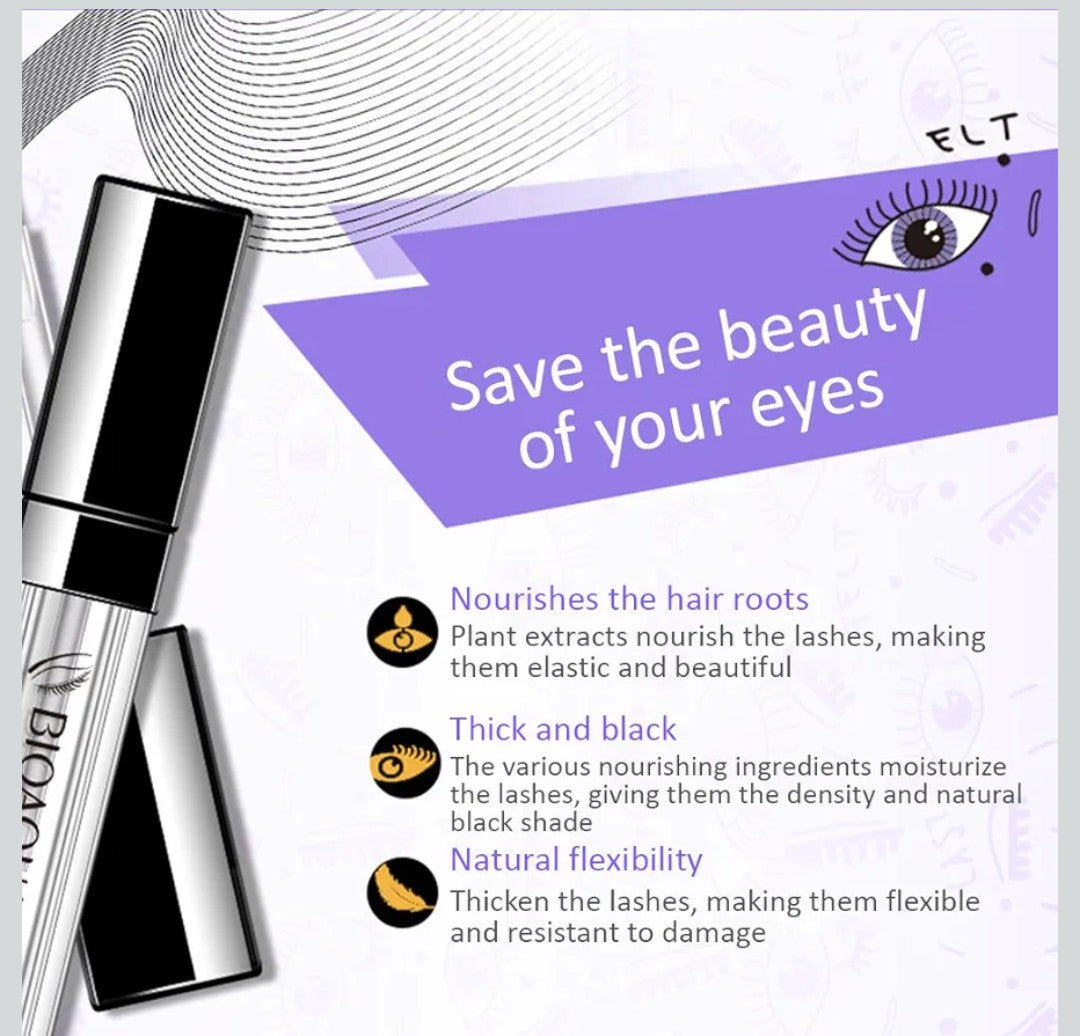 BIOAQUA Eyebrow Growth Serum Eyelashes Hairline Beard Lengthening Liquid Soft Brush Thickness Nourishing Elastic Moisturizing Natural Plant Extracts