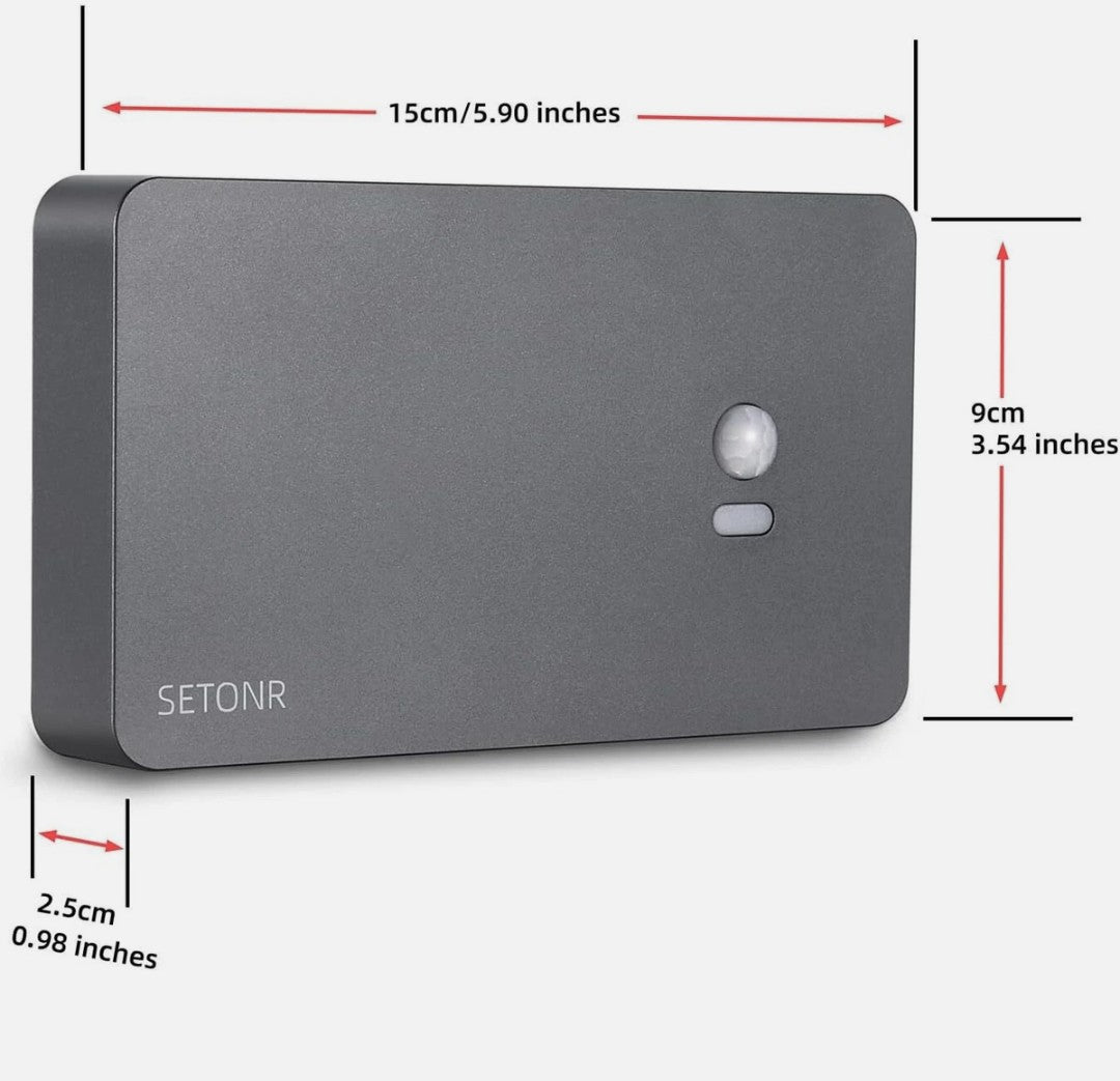 SETONR Smart Human Motion Sensor Night Light - Remote Control, 4 Mode LED Under