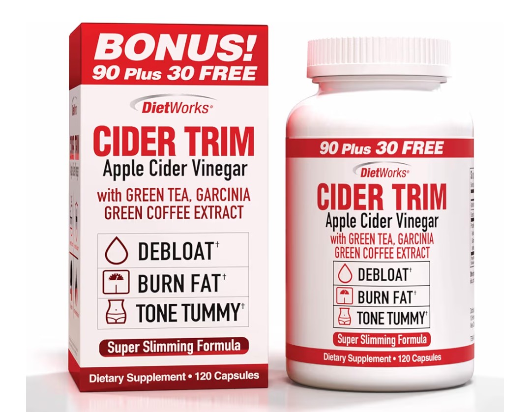Windmill Dietworks Apple Cider Vinegar Capsules Ea, Ginger, Cayenne & Maple, 120 Count