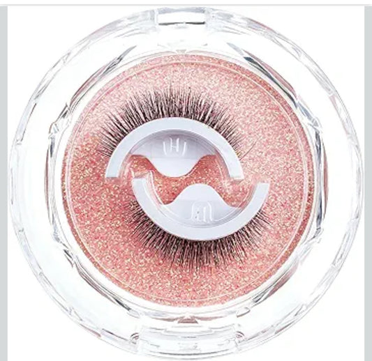 Self Adhesive Eyelashes,3D Dense Self Adhesive Lashes,Eyelashes Fluffy Natural Look No Glue Needed,Reusable False Lashes Wispy,48H Strong Hold,No Sticky Residue,Easy put on (Z03)