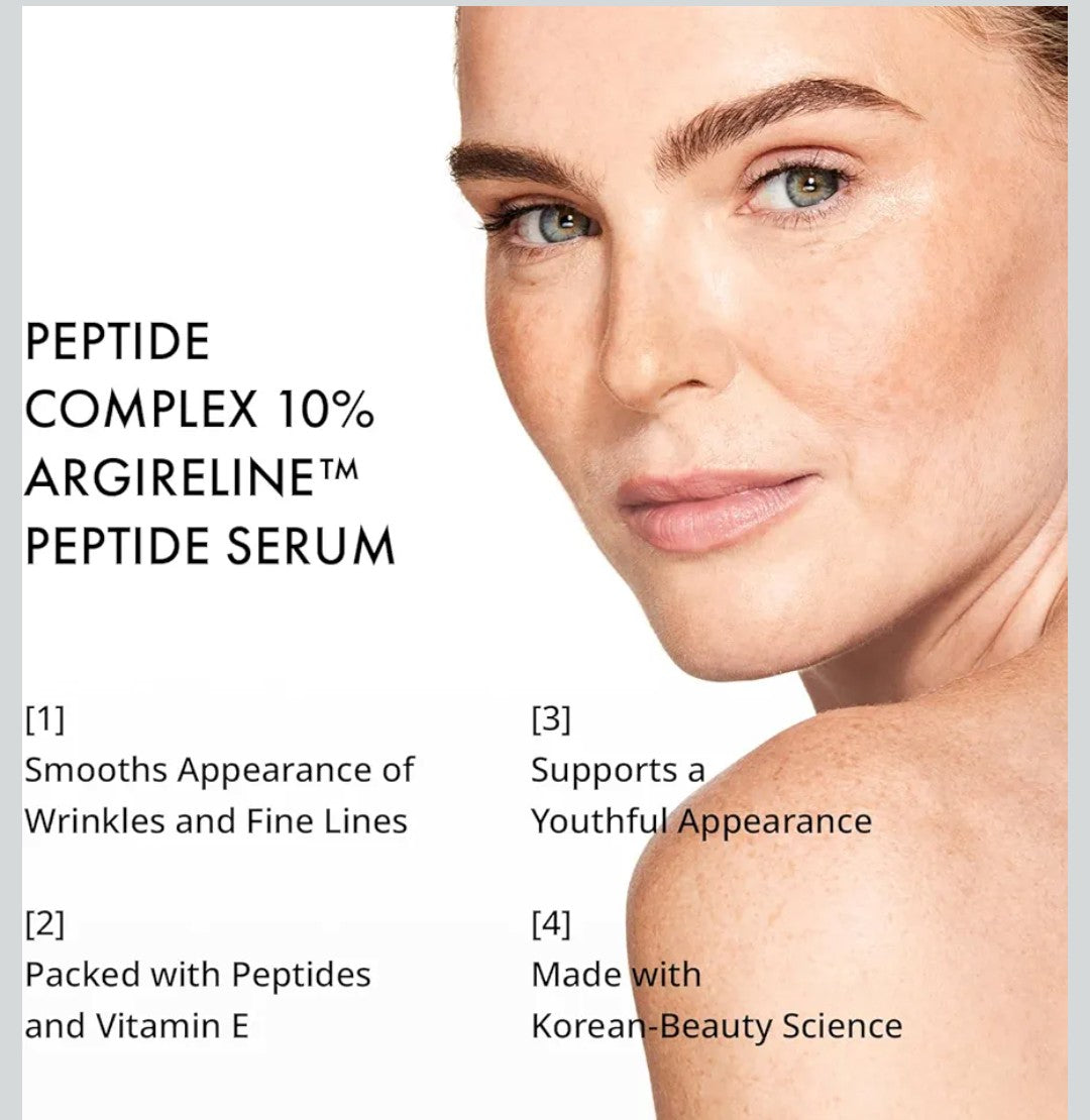 Depology Peptide Complex 10% Wrinkle Defense | Argireline™ Peptide Serum | Hydrating Face Serum Targets Dynamic Wrinkles | Vitamin C & Hyaluronic Acid Serum 1.01 fl oz