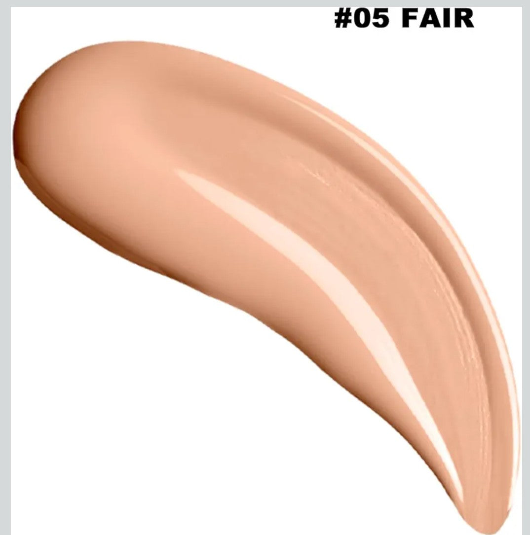 Halo Glow Liquid Filter, Vegan & Cruelty-Free Primer Complexion Radiance Booster for A Glowing, Soft-Focus Look, #05 Fair with Brush