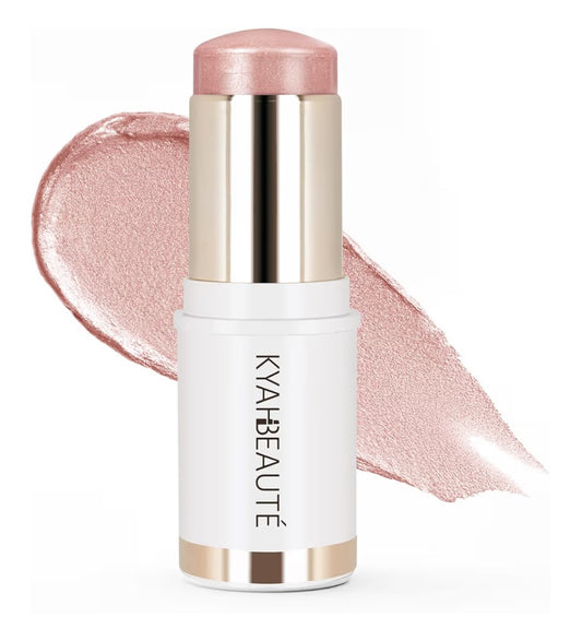 Dewy Highlighter Makeup Highlighter Makeup Stick, Rose Bronze Gold, 15g/0.53fl.Oz for Face and Body Radiant & Shimmer Glow Buildable Color for All Day Vegan & Cruelty-Free
