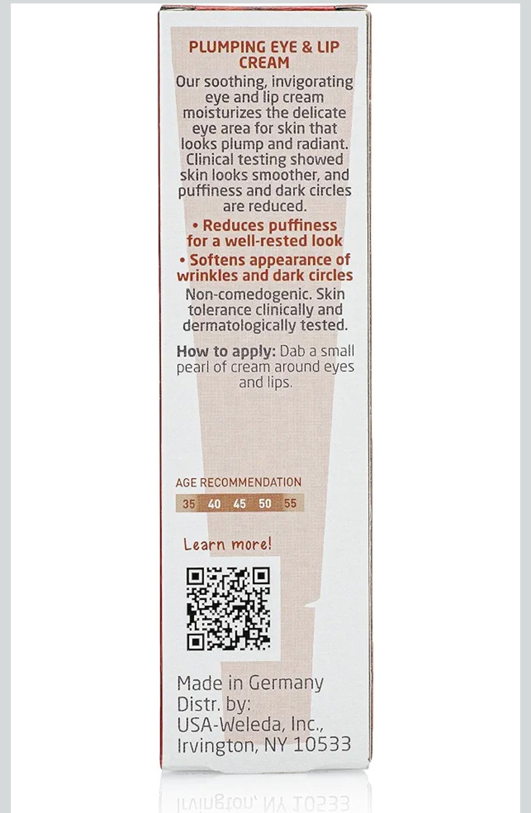 Weleda Plumping Eye & Lip Cream with Peptides from Maca Root and Pomegranate