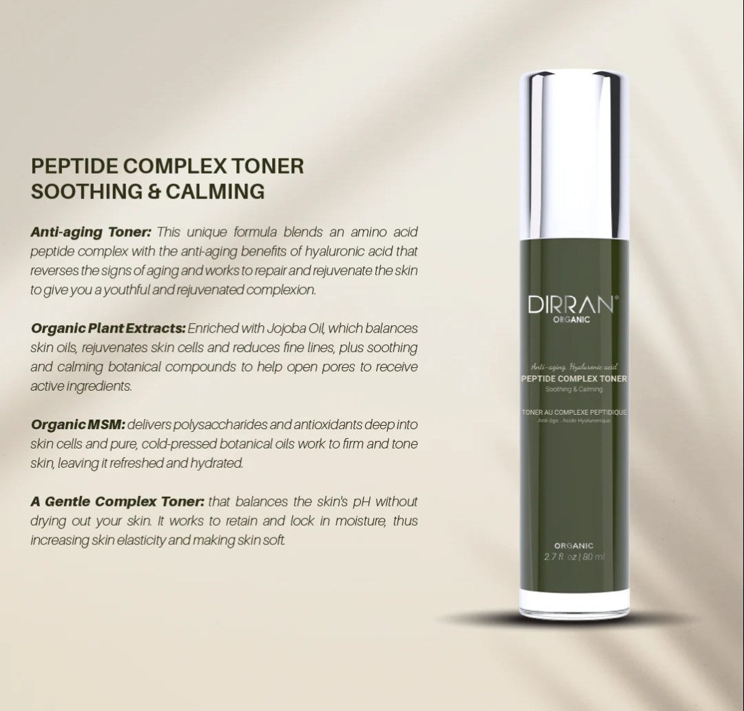 PEPTIDE COMPLEX TONER - Anti-Aging and Soothing the Skin