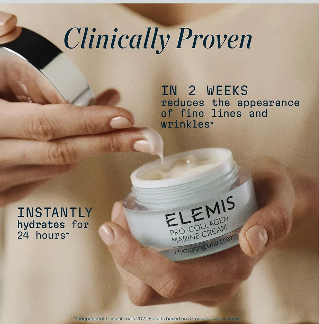 ELEMIS Pro-Collagen Marine Cream, Lightweight Anti-Wrinkle Daily Facial Moisturizer