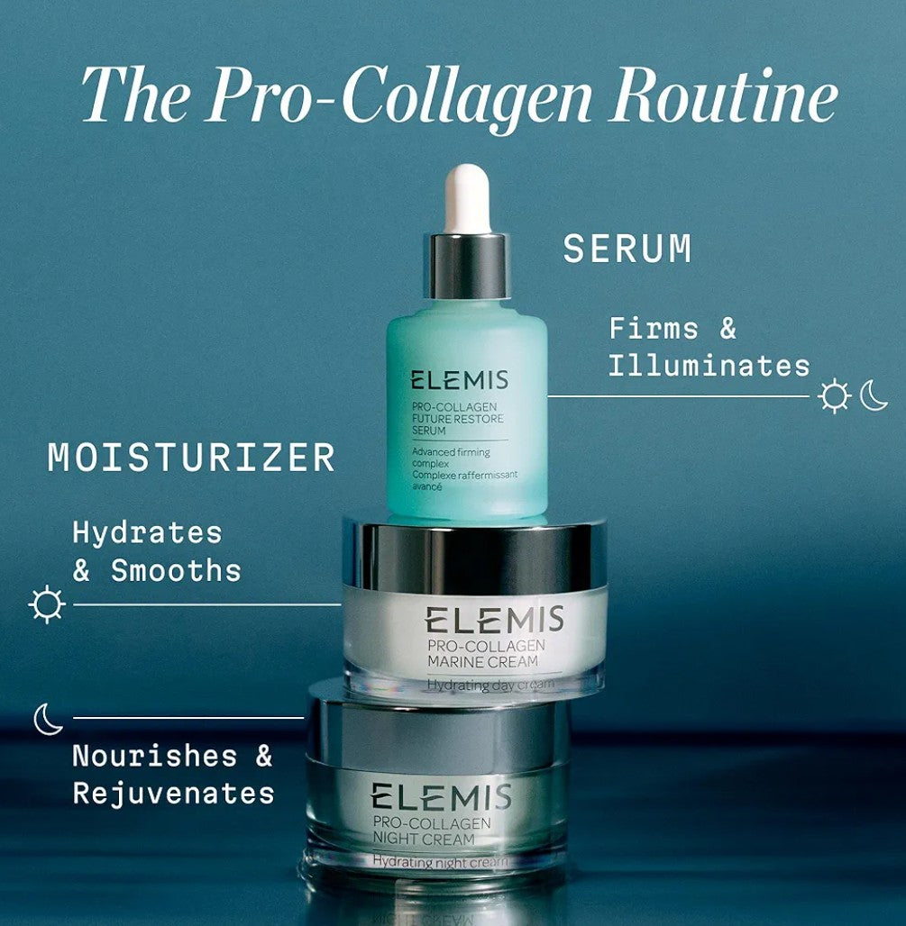 ELEMIS Pro-Collagen Marine Cream, Lightweight Anti-Wrinkle Daily Facial Moisturizer