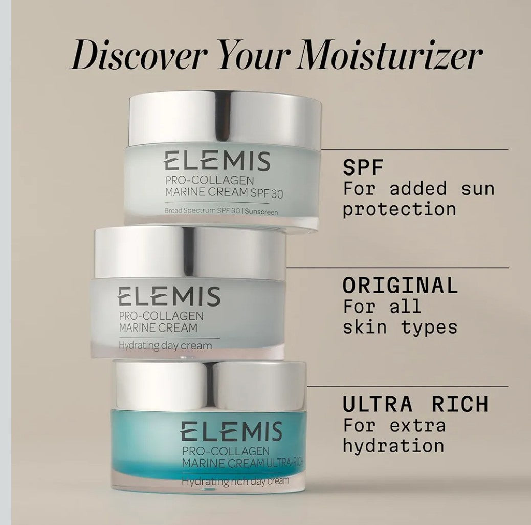 ELEMIS Pro-Collagen Marine Cream, Lightweight Anti-Wrinkle Daily Facial Moisturizer