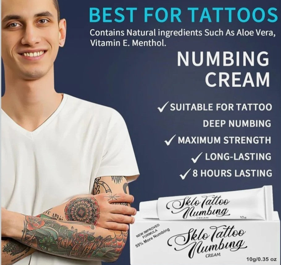3 boxes of Sklo Tattoo Numbing Cream