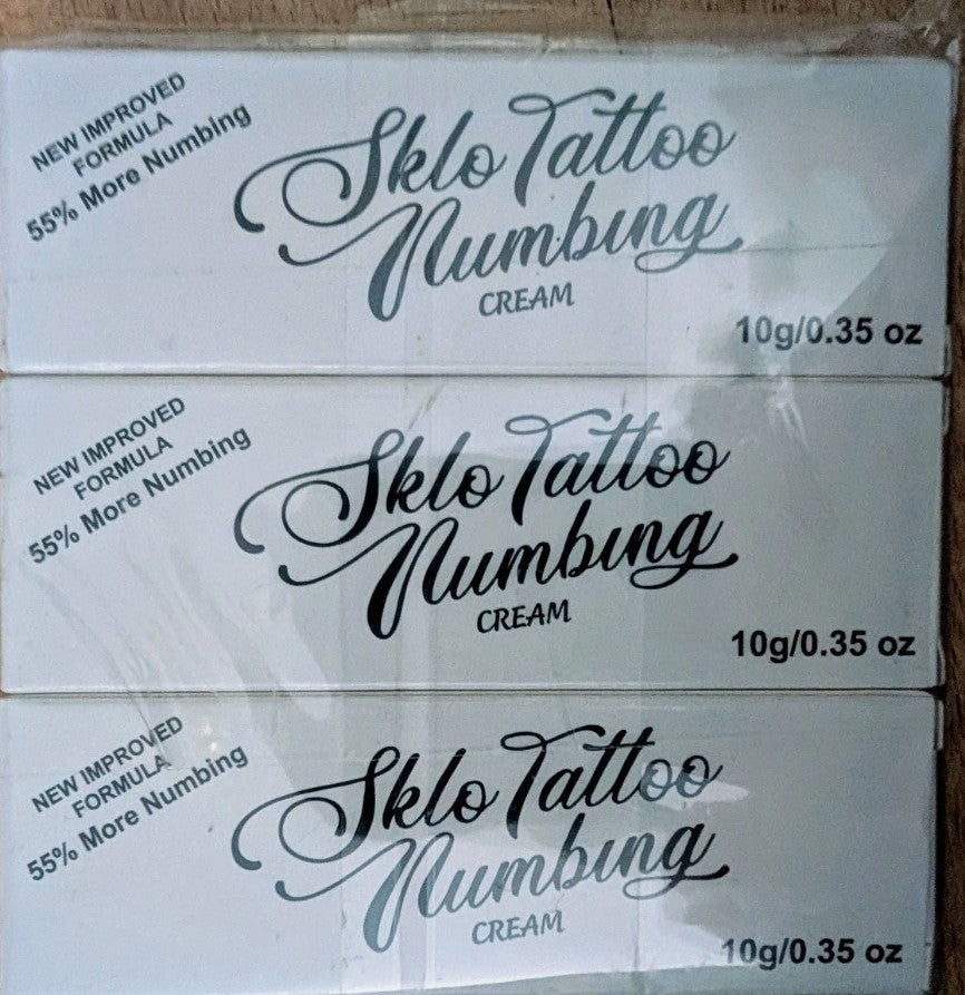 3 boxes of Sklo Tattoo Numbing Cream