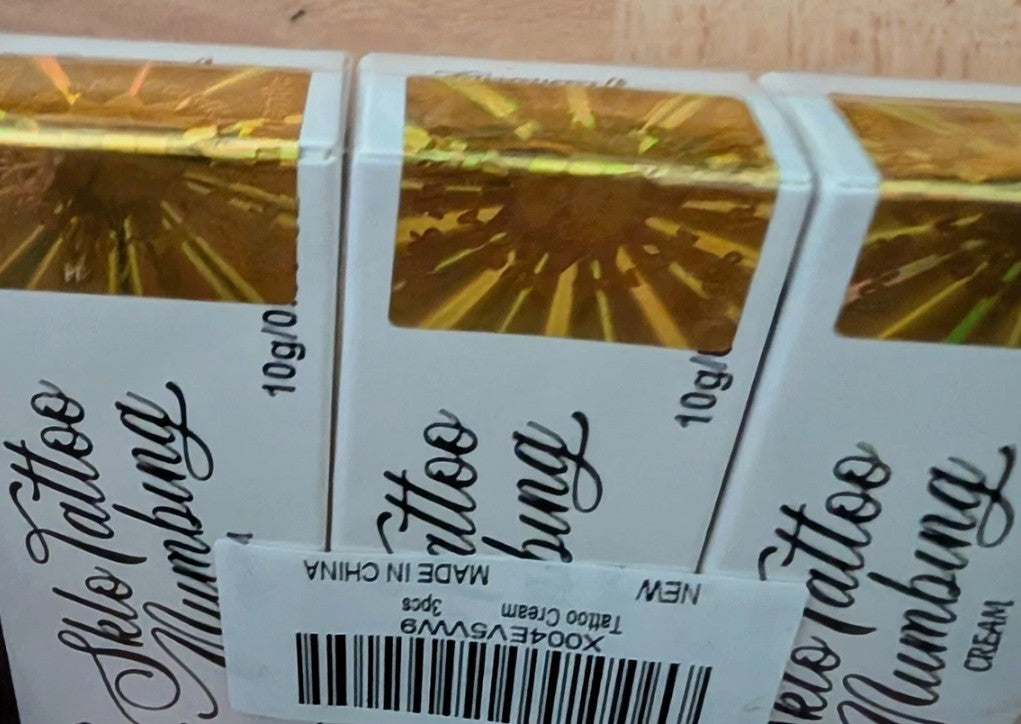 3 boxes of Sklo Tattoo Numbing Cream