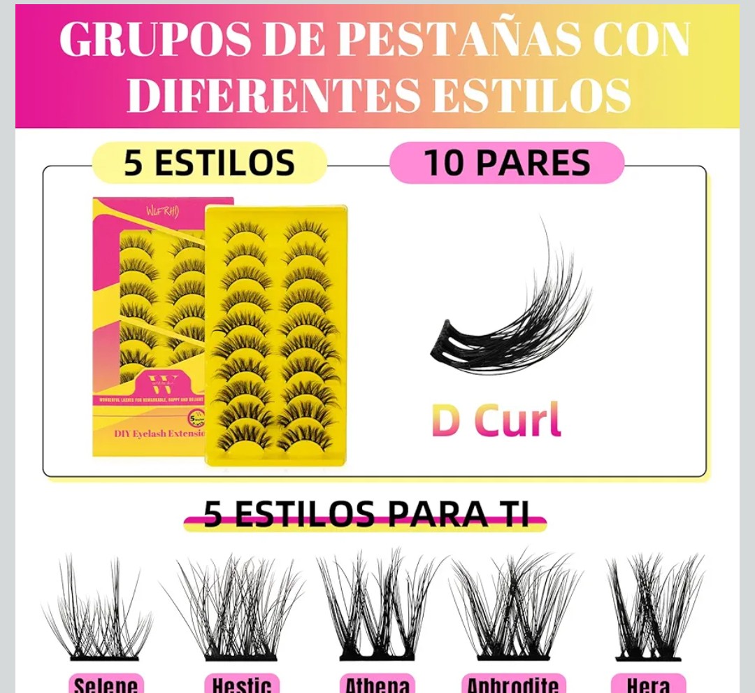 Lash Clusters D Curl Diy Lash Extensions Cluster Lashes 12-14mm Length Eyelash Clusters Wispy Reusable Soft Natural Individual Lashes Cluster Thin Band For Makeup at Home by WLFRHD(D-Mixed 10-16mm)