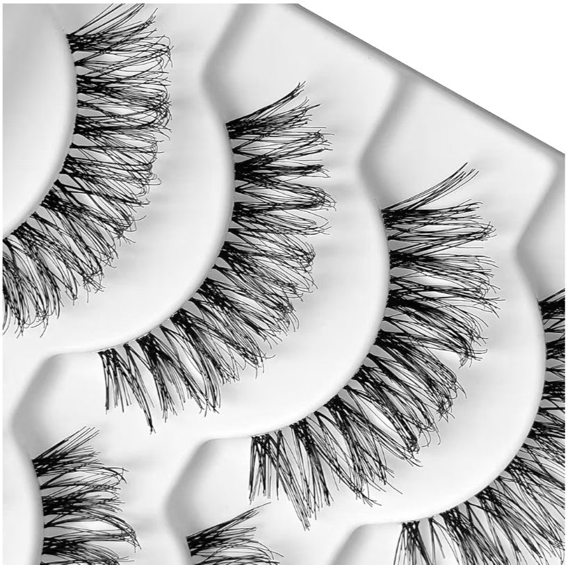 KSYOO Lashes Wispy Natural False Eyelashes Cat Eye Lash Strips Soft Fake Eyelash D Curl Strip Lashes Lightweight Wispy Eyelashes Thin Clear Band Comfortable with Natural Looking