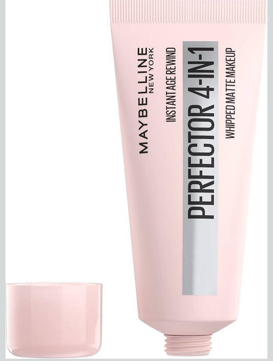 Maybelline Instant Age Rewind Matte Makeup, 04 Medium/Deep, 1 Count 4-In-1, Instant Perfector